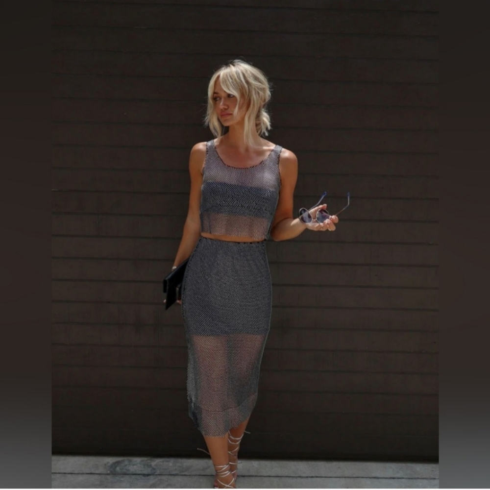 Vici Rhinestone Maxi Skirt